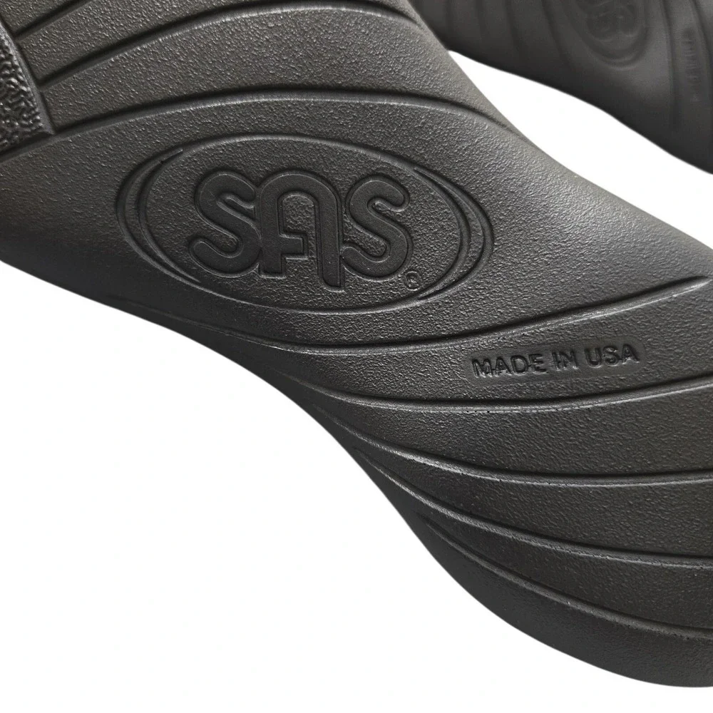 SAS Laguna Sandals Womens 10.5 N Narrow Cabernet Metallic Red Leather USA NIB